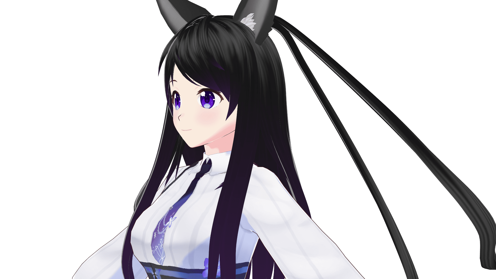 蝶花サスペンダースカート（斜め前）