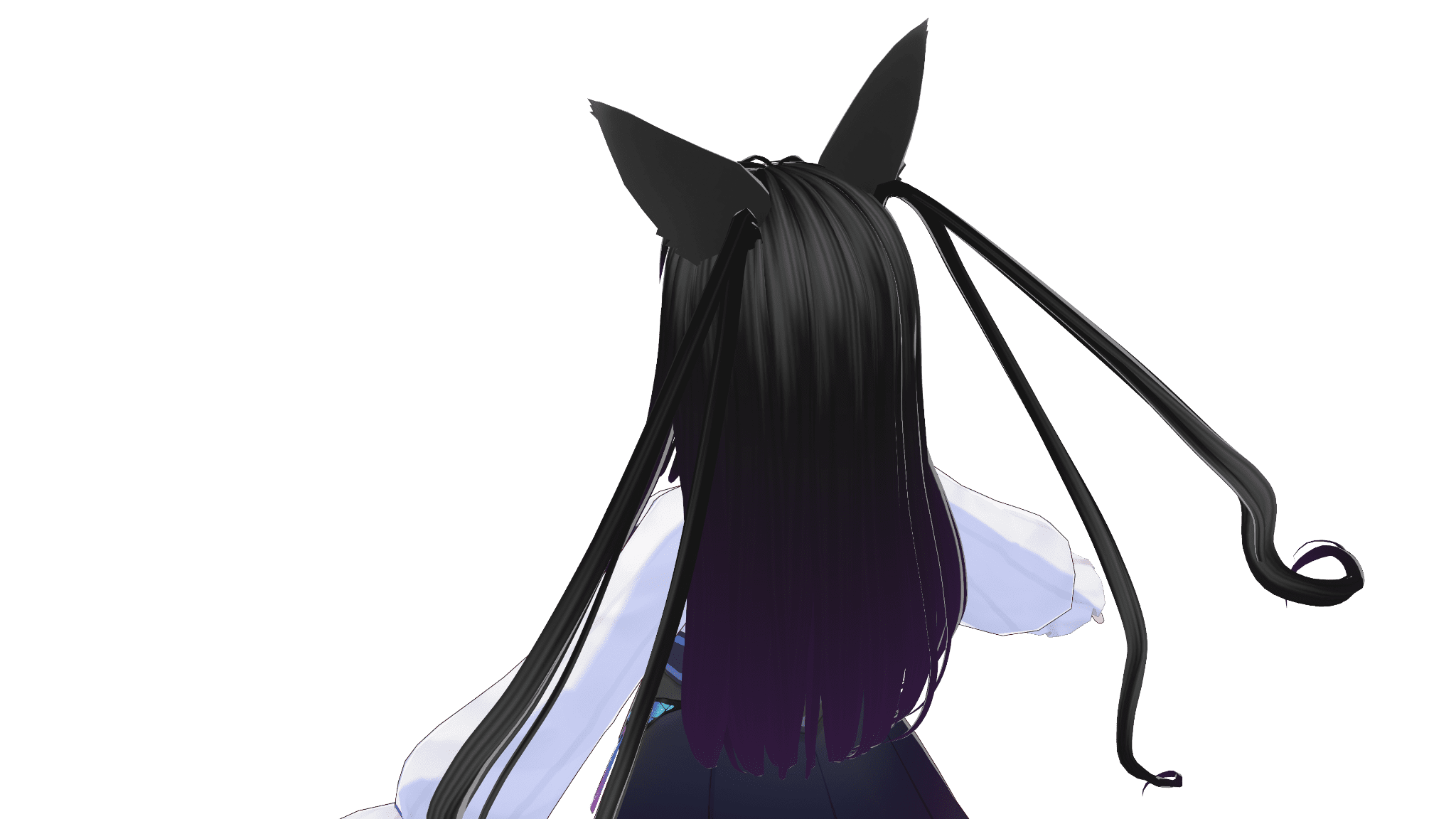 蝶花サスペンダースカート（斜め後ろ）