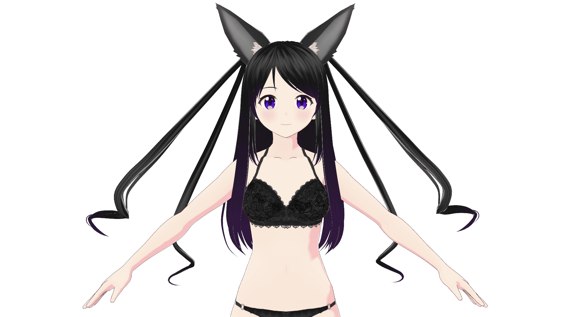 ランジェリーセット（上半身・正面）